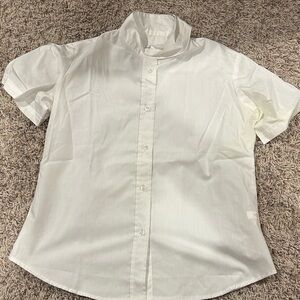 Classic White Kids Horse Riding Shirt